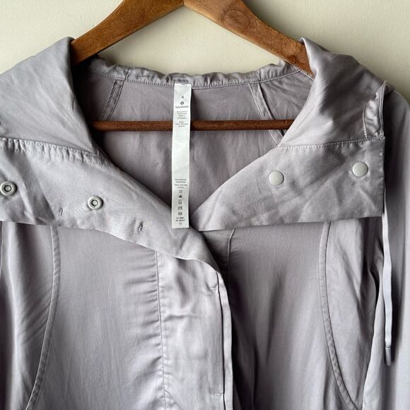 LULULEMON City Stroll Jacket Silverscreen Pastel Colour Womens 4 - Picture 6 of 9